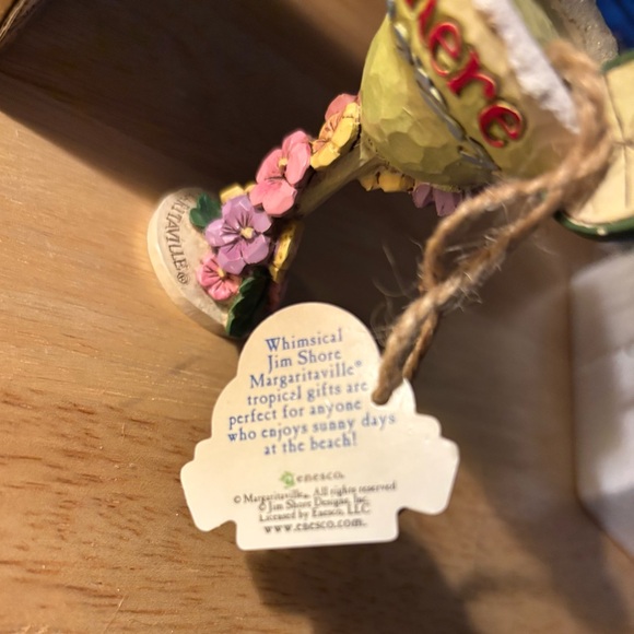 Margaritaville Jim Shore Margarita Glass Ornament-It’s Five O’Clock Somewhere - Picture 6 of 10